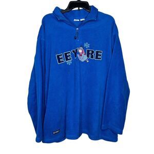Disney Eeyore fleece pullover sweatshirt 2x vintage y2k 2000s
